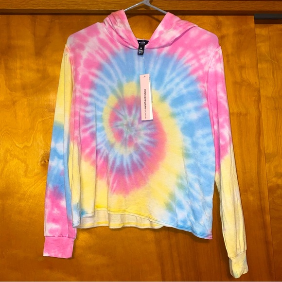 Aqua Tops - AQUA tie-dye hoodie NWT